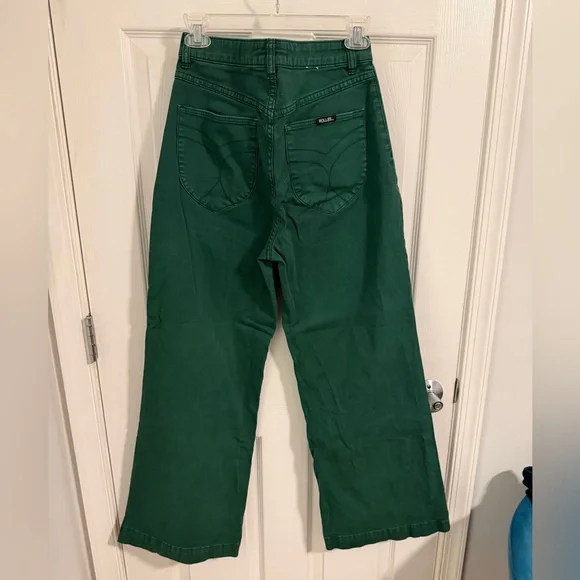 ROLLA'S Green High Rise Wide Leg Pants - Picture 2 of 4